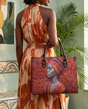 Ancestral Reign Premium Leather Handbag QR0XD857