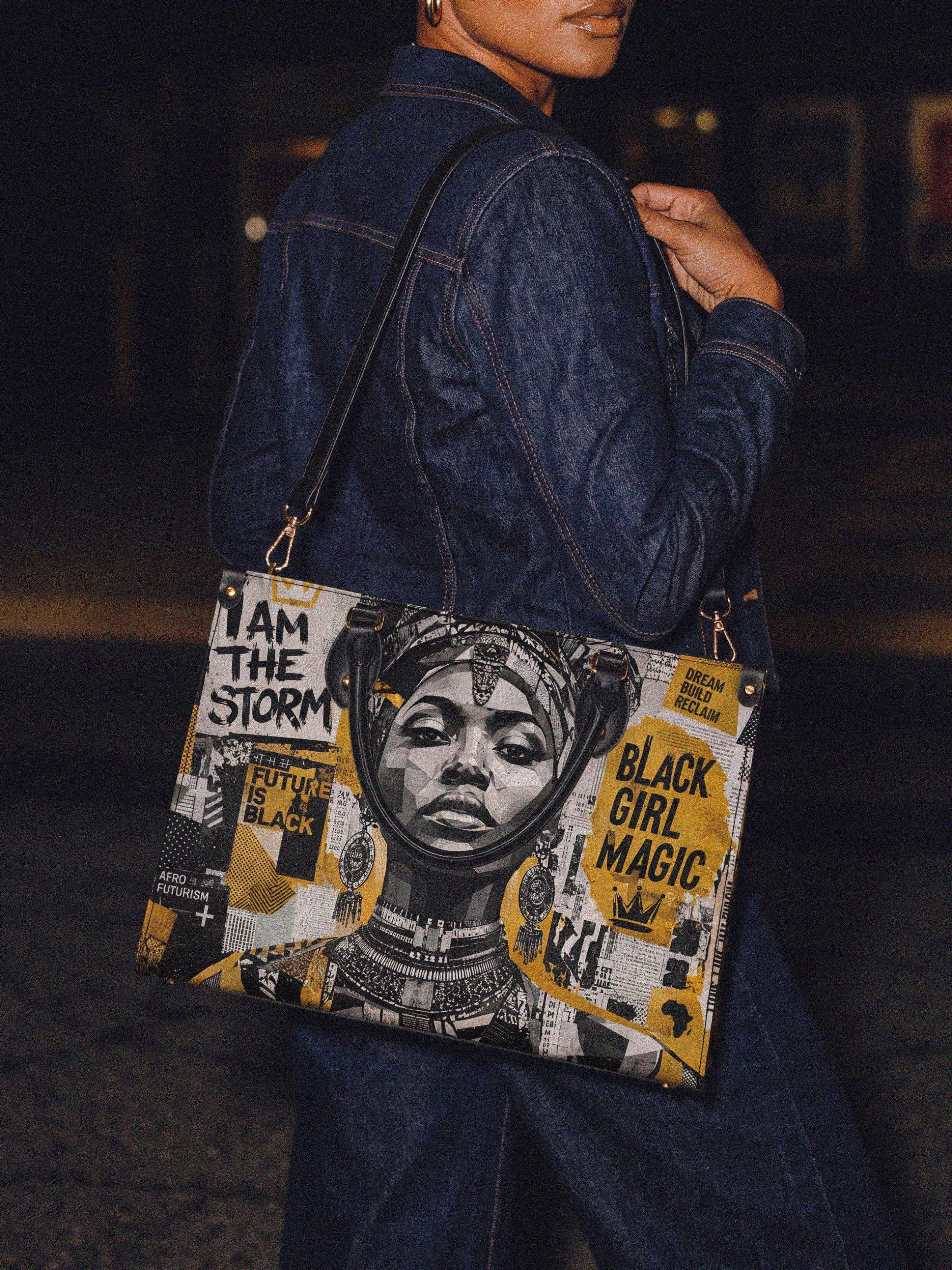 Golden Era Pulse Premium Leather Handbag QR0HH210