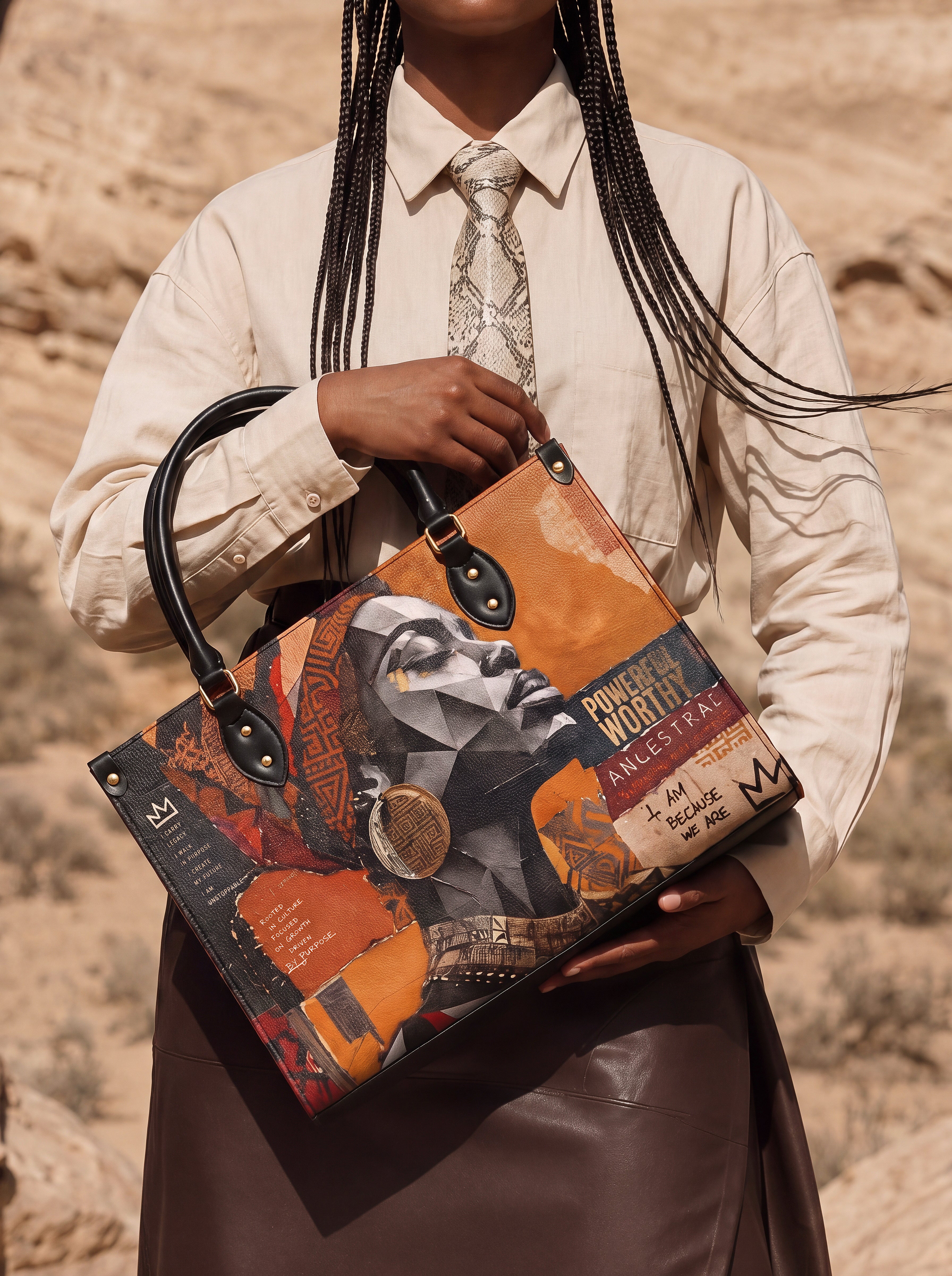 Unstoppable Soul Premium Leather Handbag QR0HH211