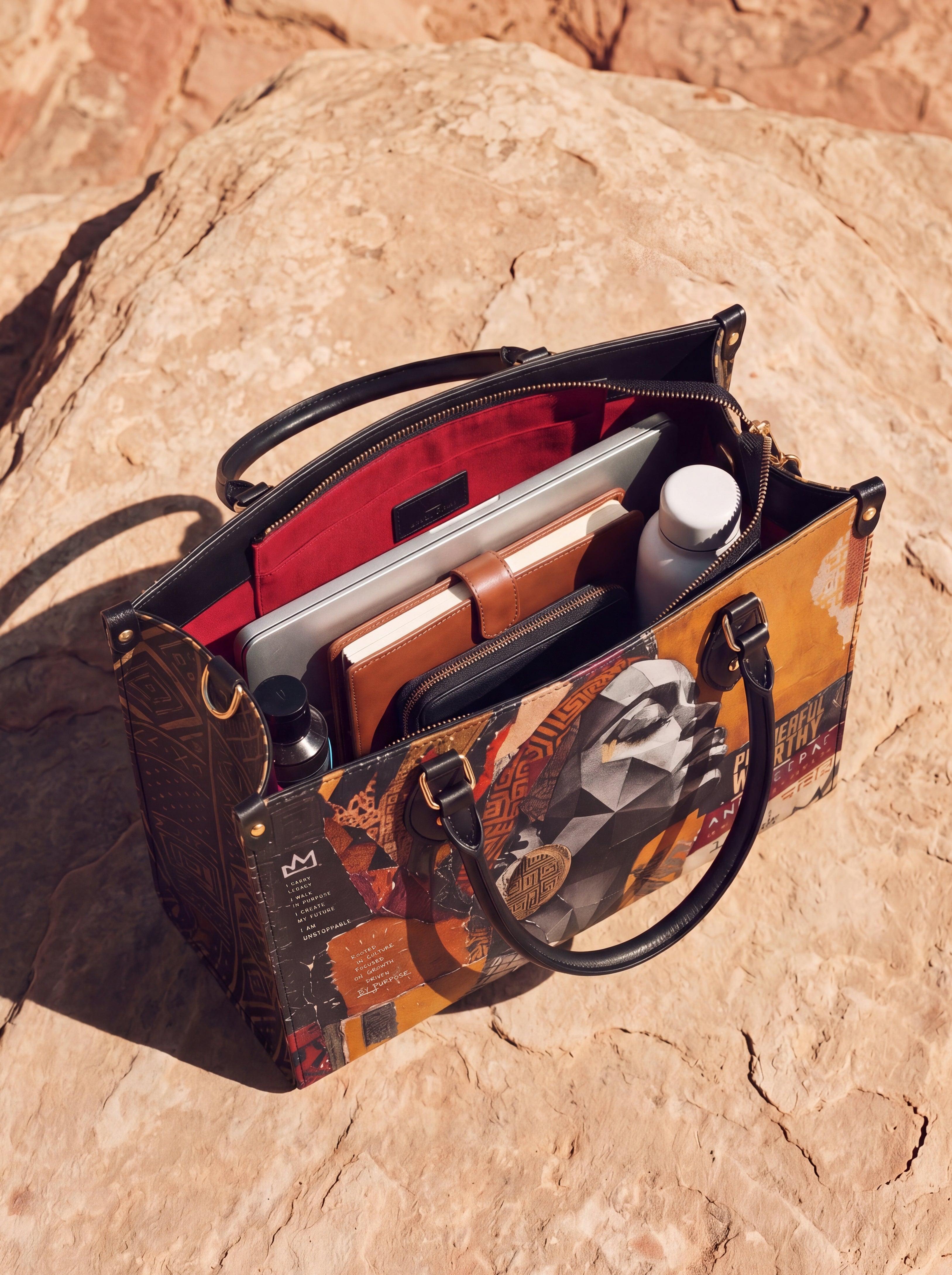 Unstoppable Soul Premium Leather Handbag QR0HH211