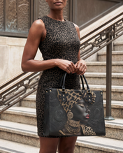African Grace Premium Leather Handbag QR0XD454
