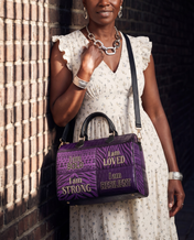 Resilient Spirit Leather Boston Bag QR0XD1049