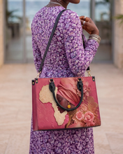 African Blossom Premium Leather Handbag QR0XD538