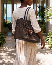 Ancestor Call Premium Leather Handbag QR0XD241