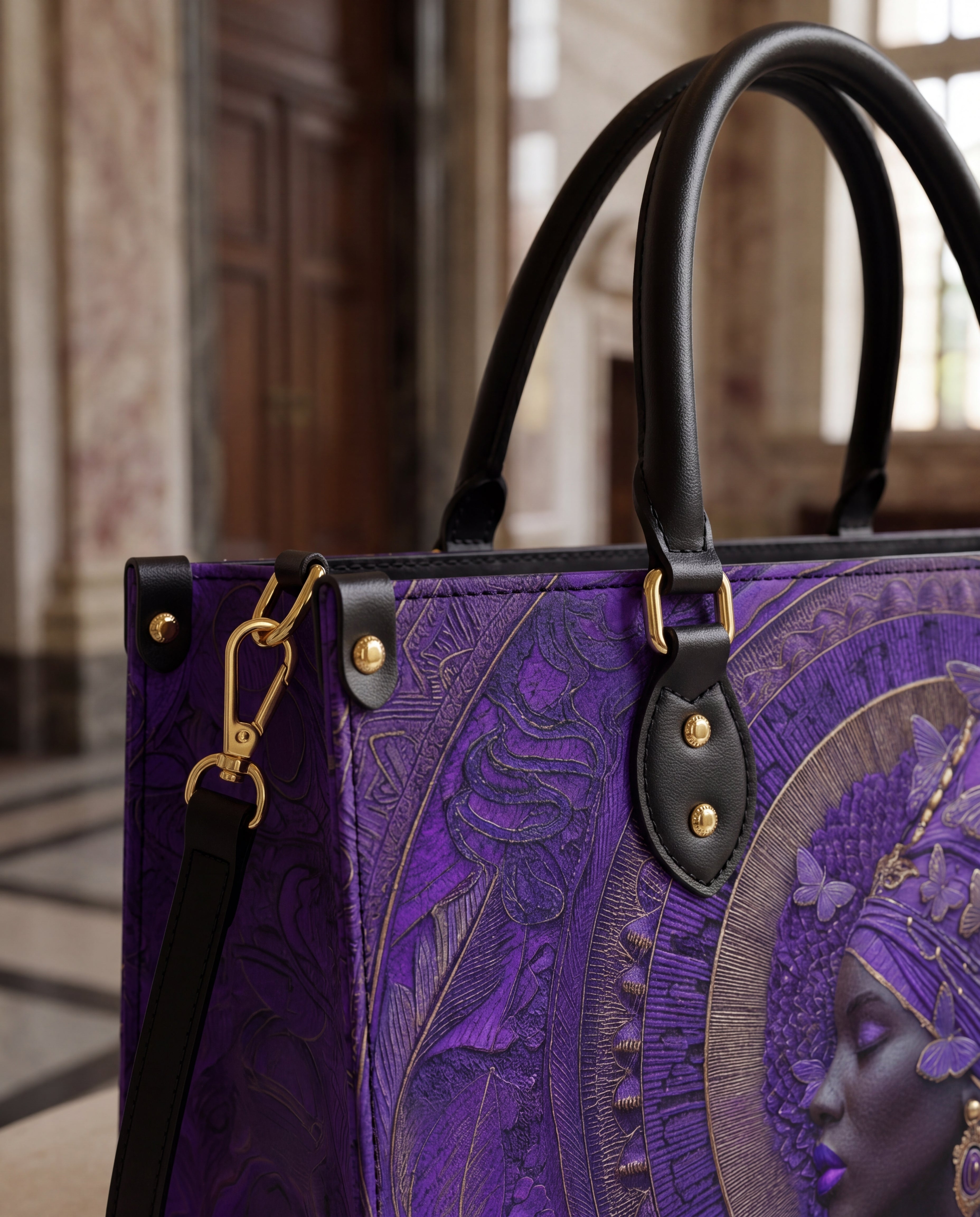 Divine Majesty Premium Leather Handbag QR0XD650
