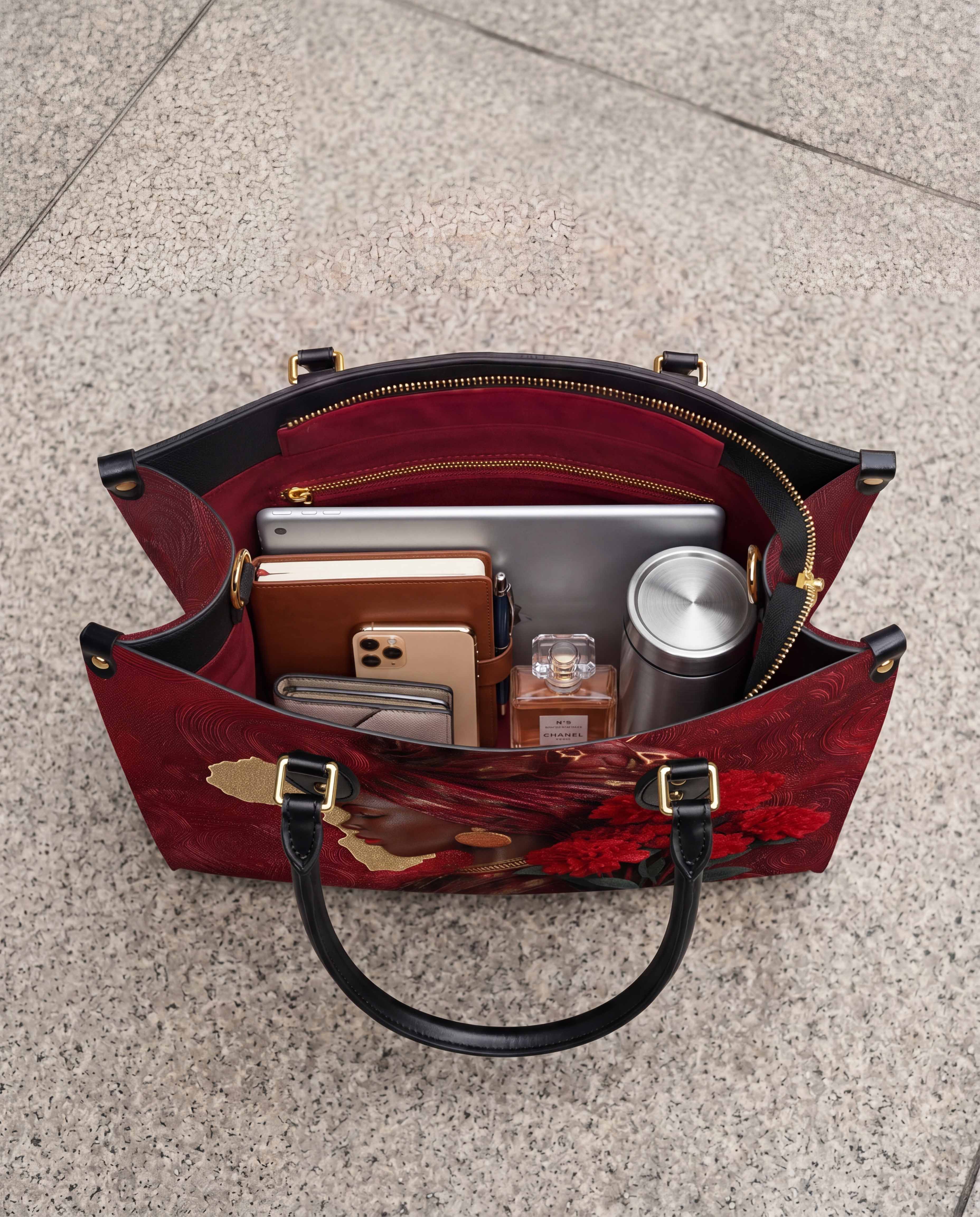African Blaze Premium Leather Handbag QR0XD537