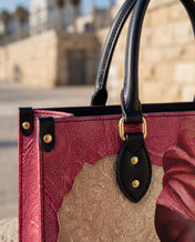 African Blossom Premium Leather Handbag