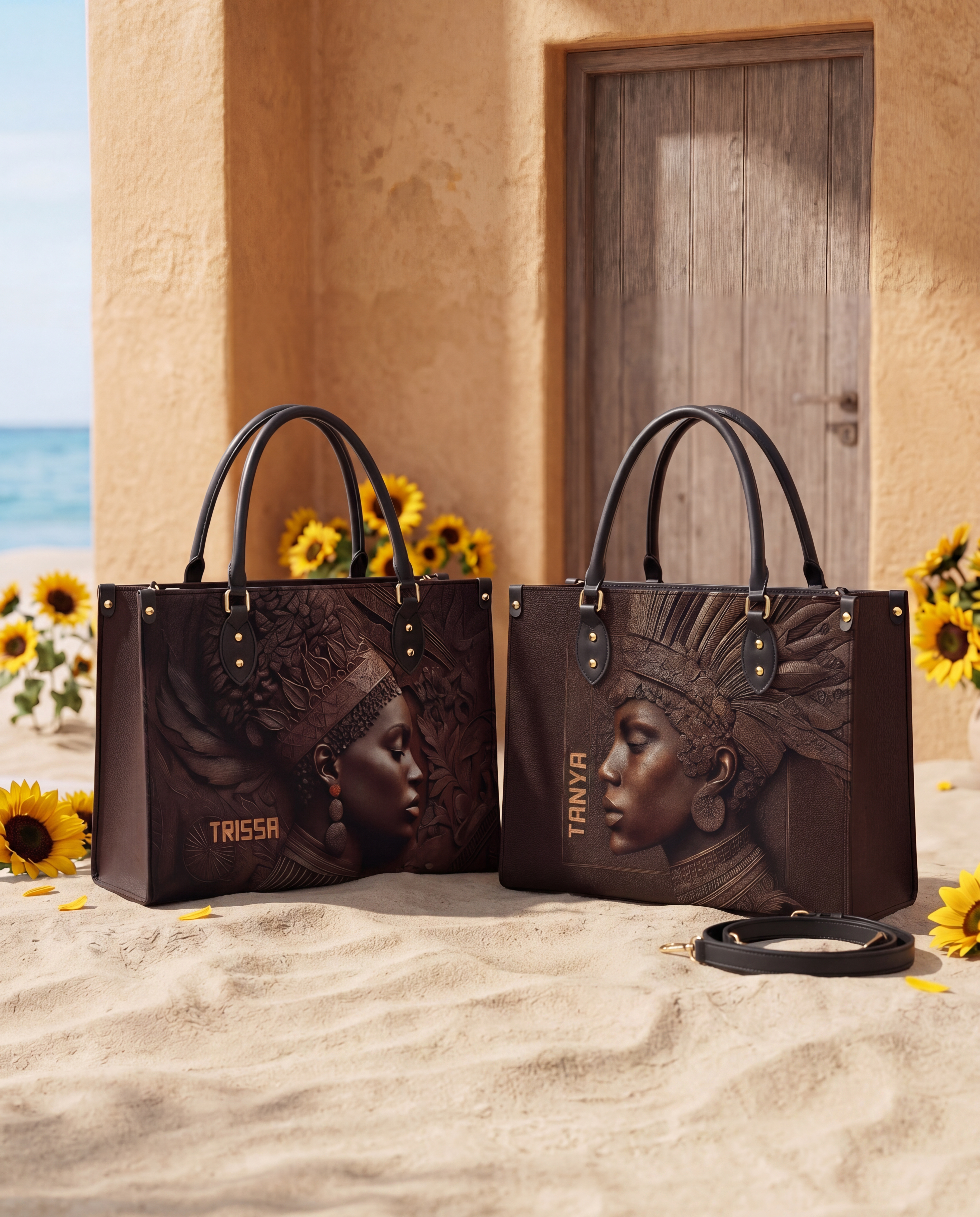 Back To Africa Premium Leather Handbag