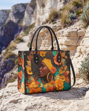 Crowned In Bloom Premium Leather Handbag QR0XD208