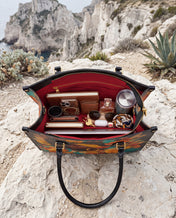 Crowned In Bloom Premium Leather Handbag QR0XD208