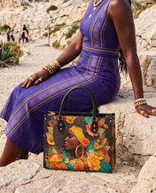Crowned In Bloom Premium Leather Handbag QR0XD208