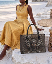 Bronze Birthright Premium Leather Handbag QR0XD610