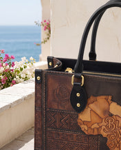 Black Mom Magic Premium Leather Handbag QR0XD1047