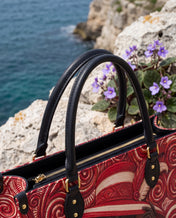Anointed in Crimson Premium Leather Handbag QR0XD100