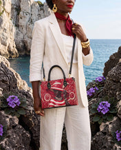 Anointed in Crimson Premium Leather Handbag QR0XD100