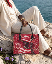 Anointed in Crimson Premium Leather Handbag QR0XD100