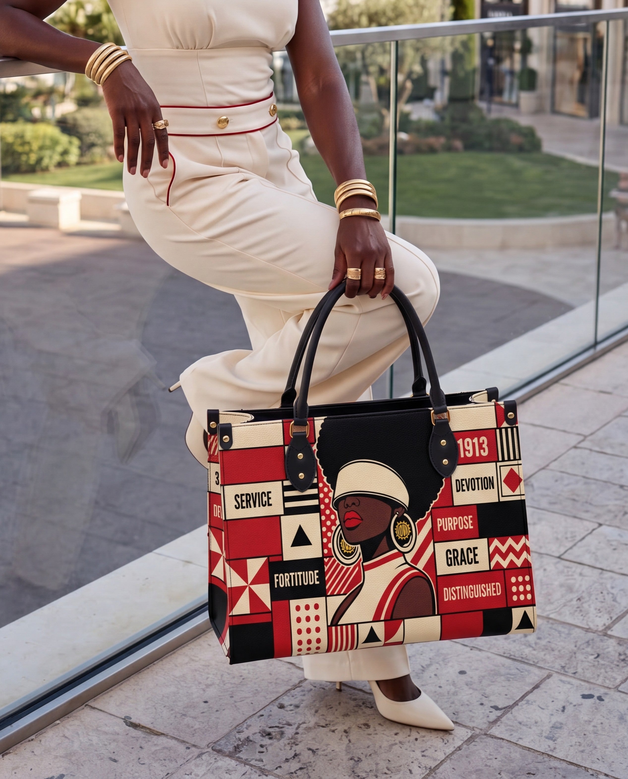 Echoes of Excellence Premium Leather Handbag QR0XD600