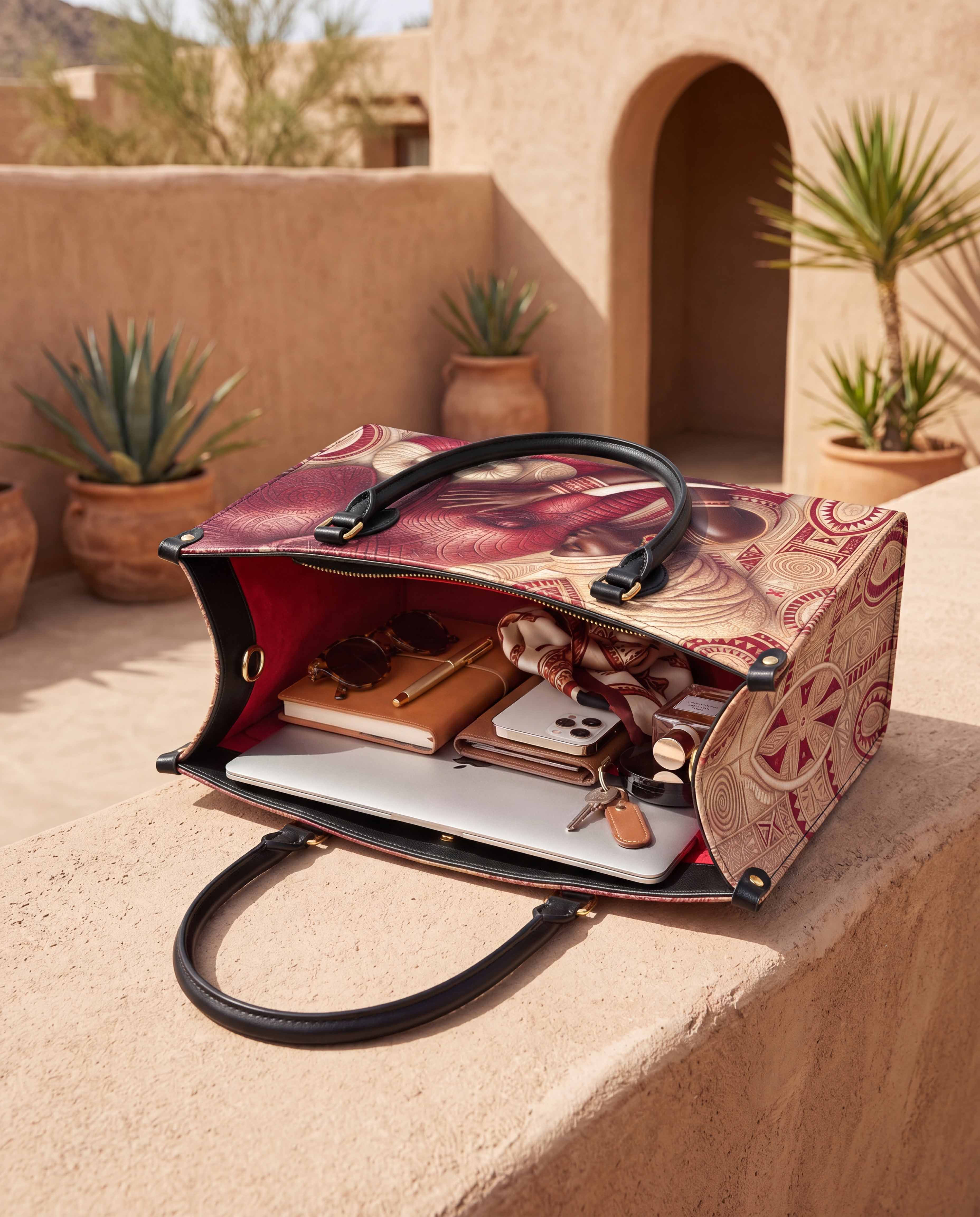 Walk in Strength Premium Leather Handbag QR0XD300