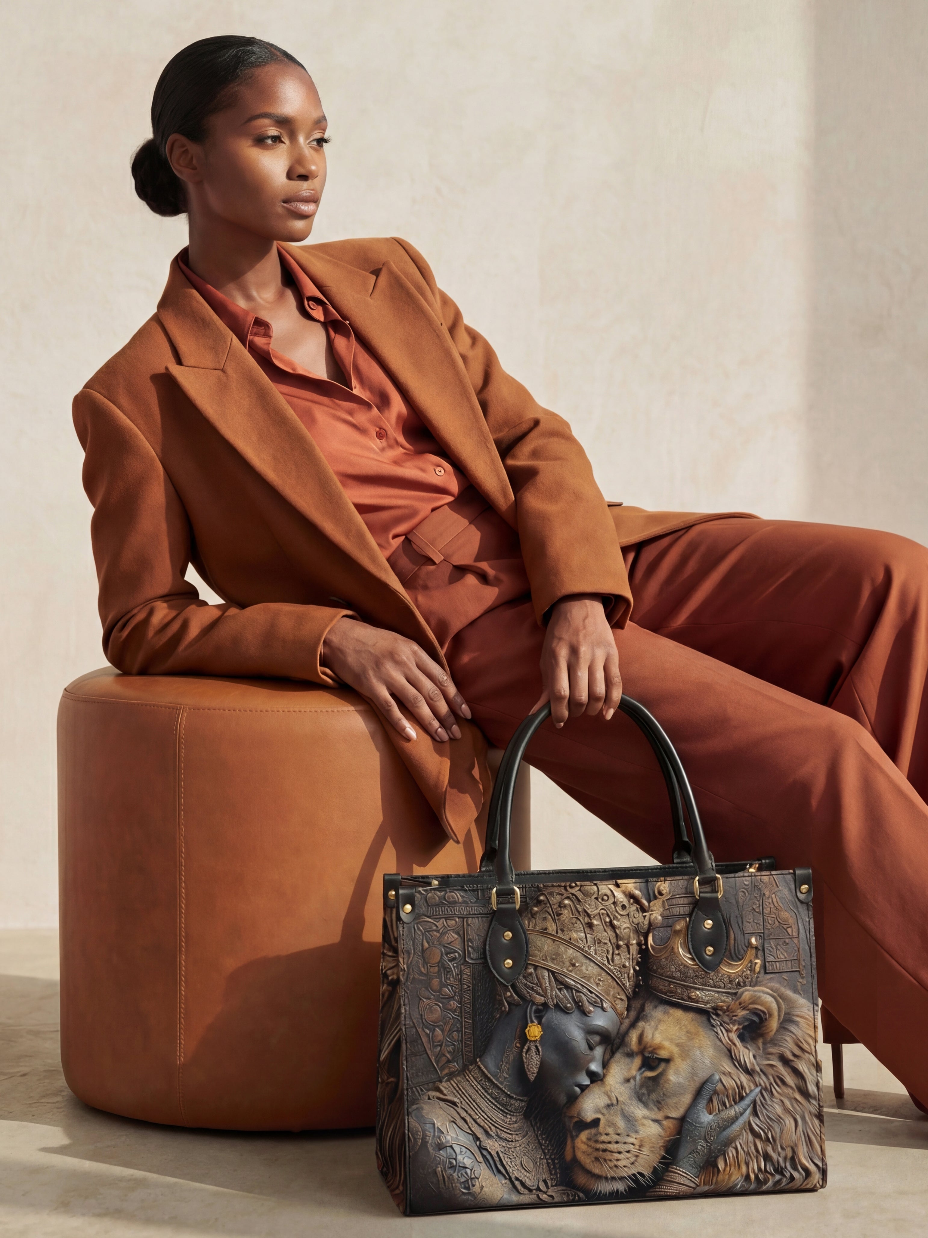 Desert Empress Premium Leather Handbag QR0HH148