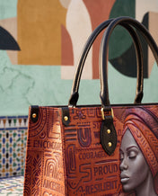 Ancestral Reign Premium Leather Handbag QR0XD857