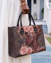 African Allure Premium Leather Handbag QR0XD531