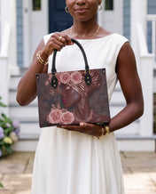 African Allure Premium Leather Handbag QR0XD531