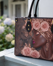 African Allure Premium Leather Handbag QR0XD531