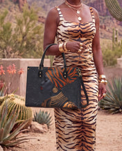 Adinkra Essence Premium Leather Handbag QR0XD456