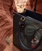African Origins Premium Leather Handbag QR0XD458