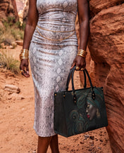 African Origins Premium Leather Handbag QR0XD458