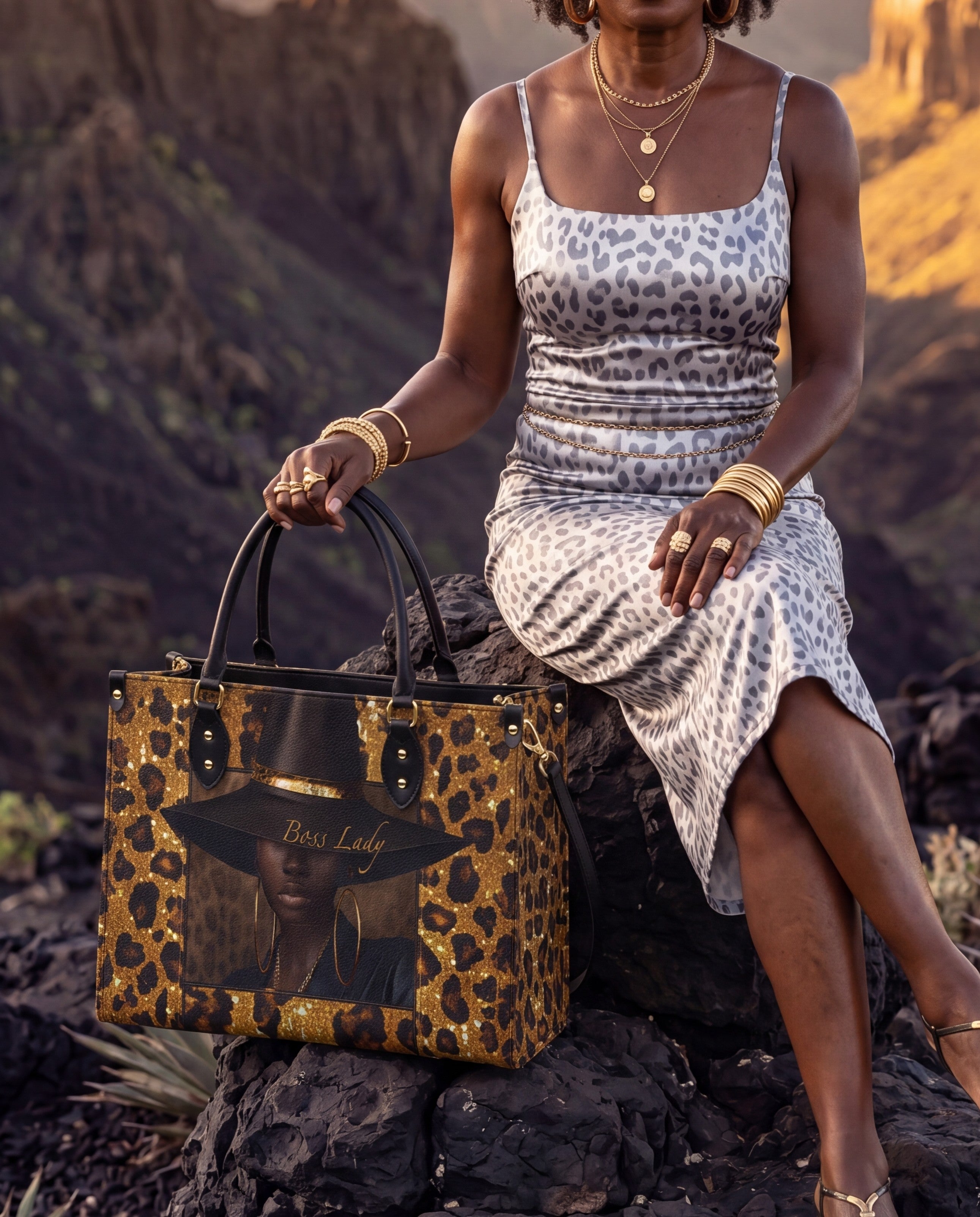 Boss Lady Premium Leather Handbag QR0XD401