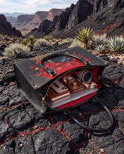 Scarlet Rose Inferno Premium Leather Handbag QR0XD294
