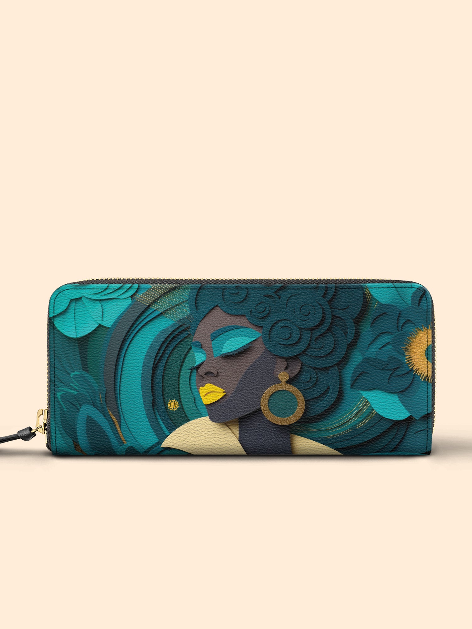 Rooted Spiral Slimline Zippy Wallet QR0TD119