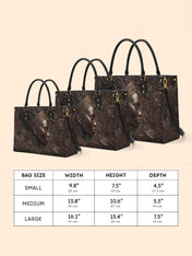 Crown Bloom Premium Leather Handbag QR0XD182