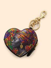 Rooted Aura Heart Coin Pouch Bag Charm QR0TD702