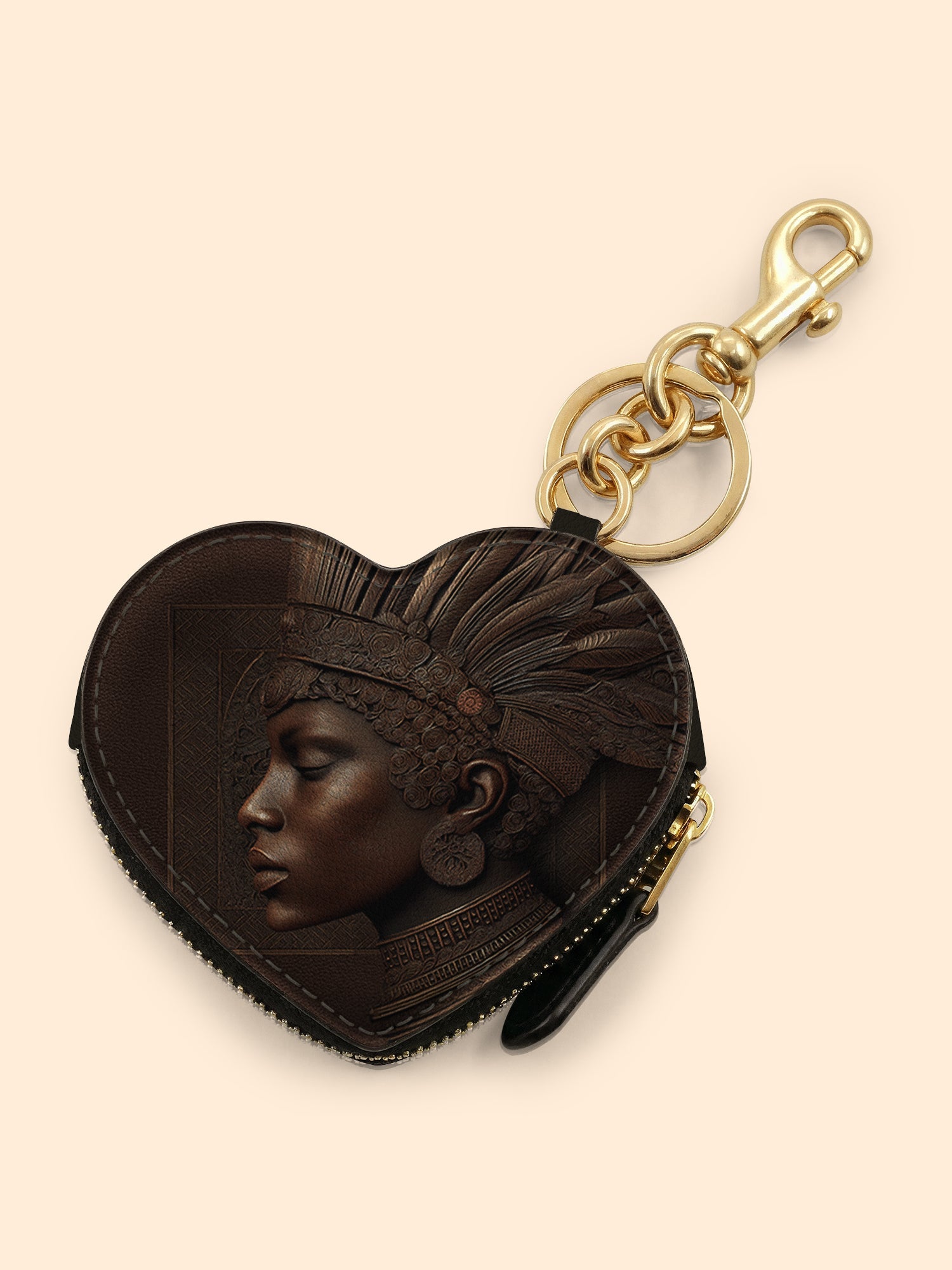 🎁 Back To Africa V1 Heart Coin Pouch Bag Charm QR0XD730 (100% off)