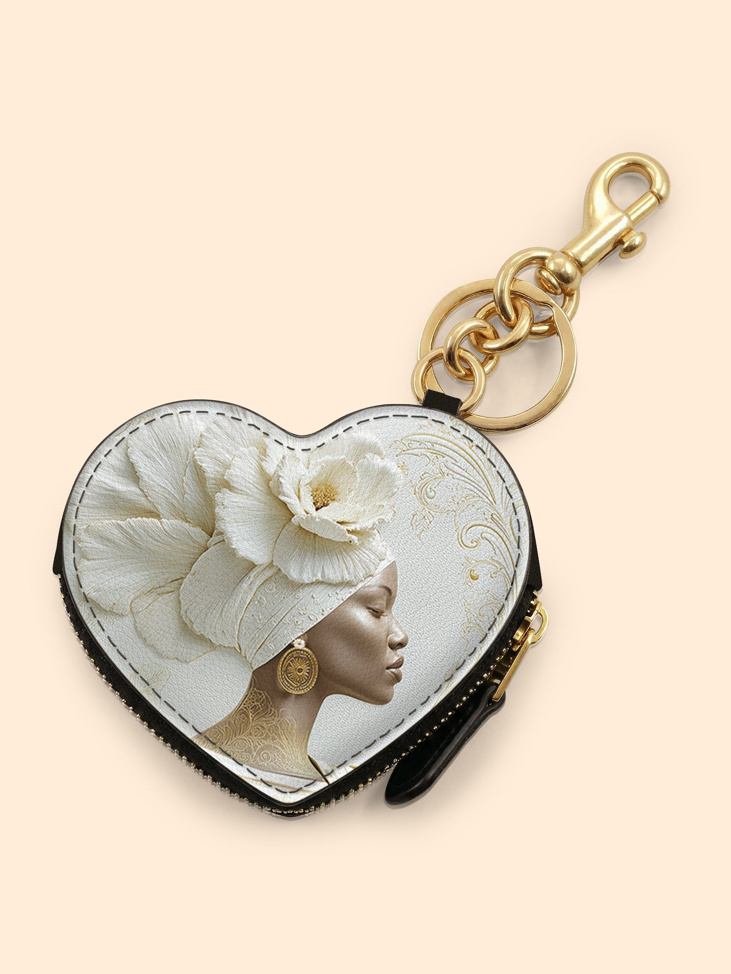 🎁 Luminous Bloom Heart Coin Pouch Bag Charm QR0TV121 (100% off)