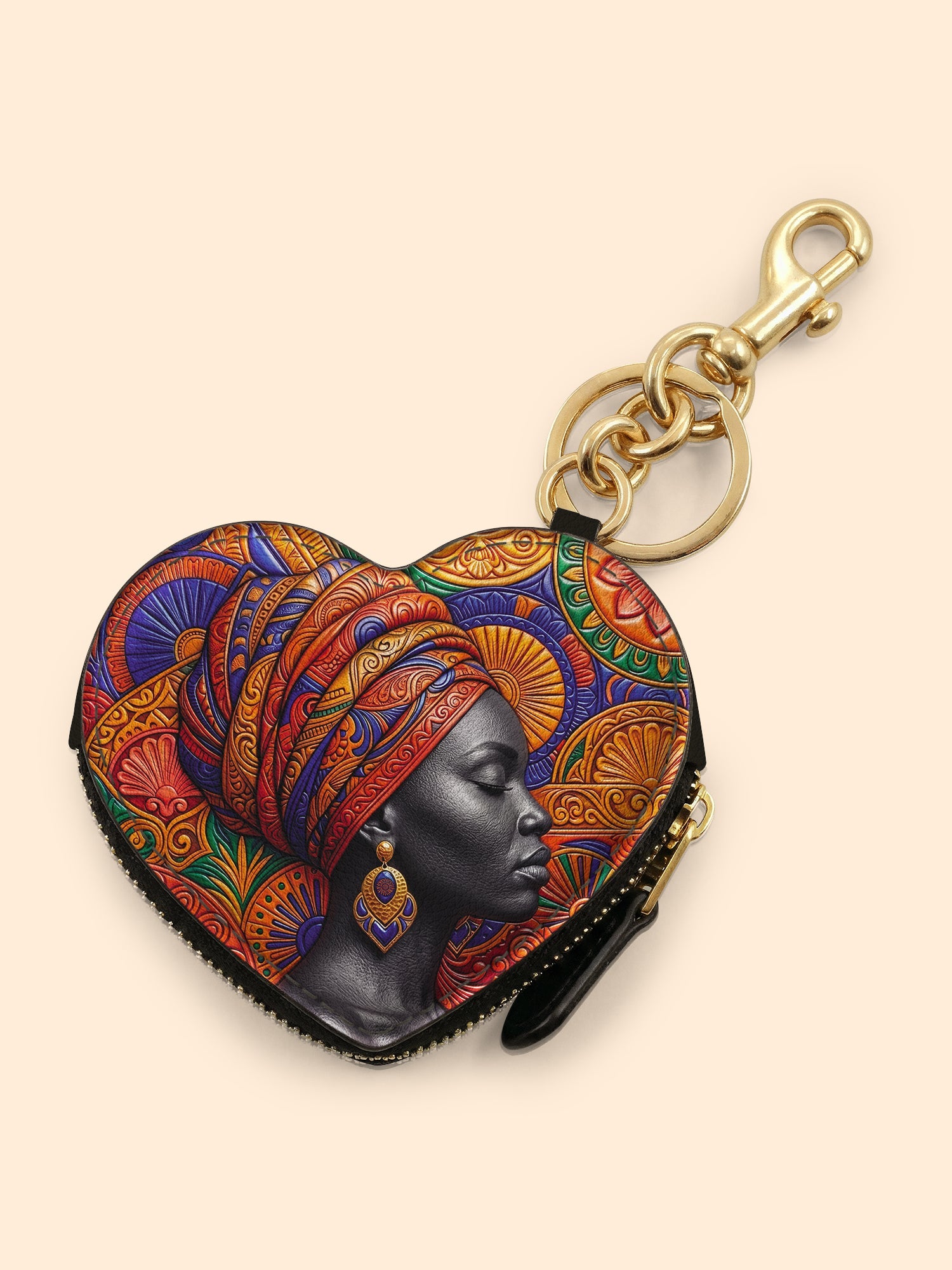 🎁 Ancestral Veil Heart Coin Pouch Bag Charm QR0TD701 (100% off)