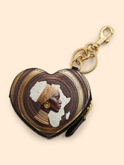 Motherland Grace Heart Coin Pouch Bag Charm QR0TV199