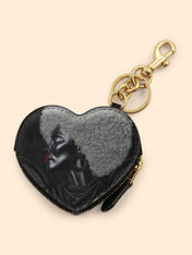 Silver Crown Matriarch Heart Coin Pouch Bag Charm QR0XD1034