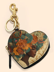 Blossom Divinity Heart Coin Pouch Bag Charm QR0HH070