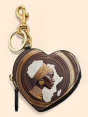 Motherland Grace Heart Coin Pouch Bag Charm QR0TV199