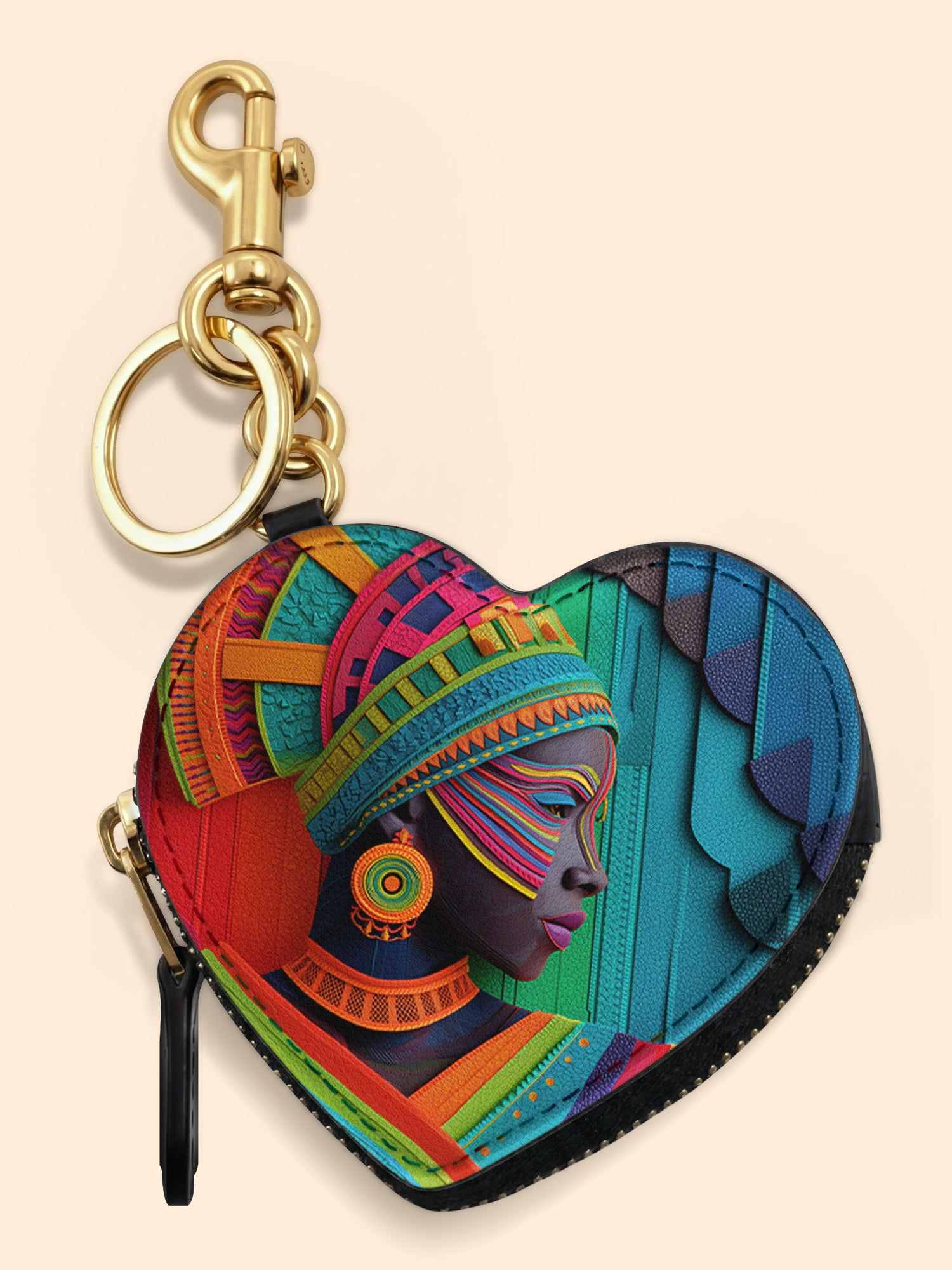Wrapped Legacy Heart Coin Pouch Bag Charm QR0TD242