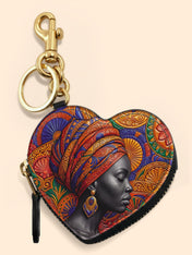 Ancestral Veil Heart Coin Pouch Bag Charm QR0TD701