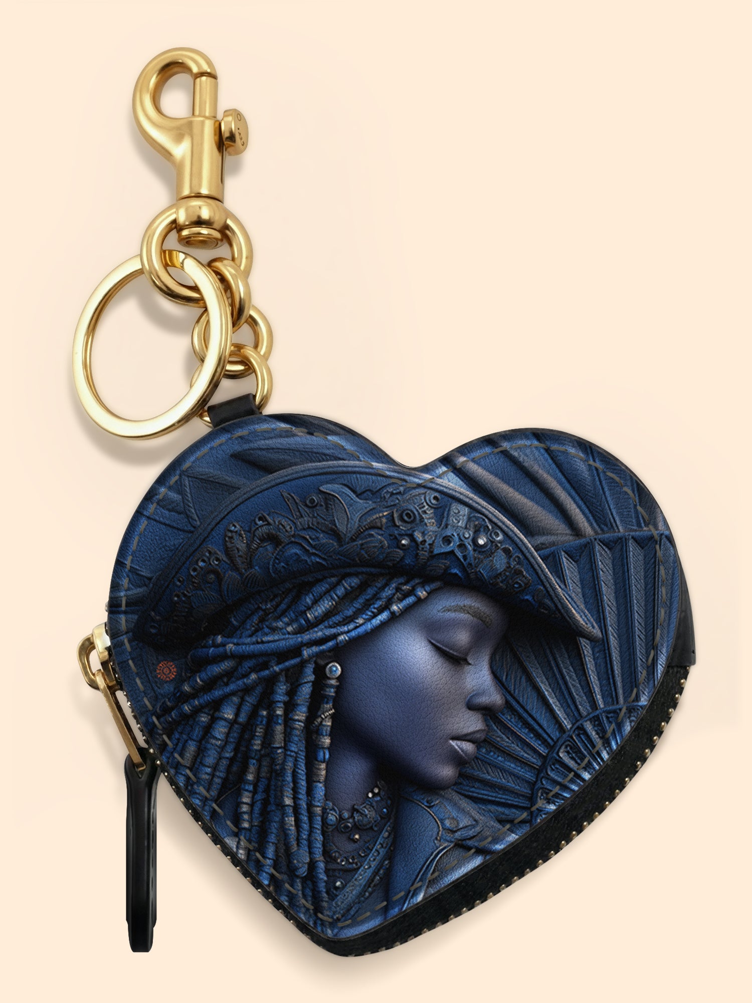 Cowgirl Noir  Heart Coin Pouch Bag Charm QR0TD467