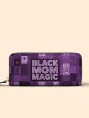 Black Mom Magic Amethyst Slimline Zippy Wallet QR0TD661