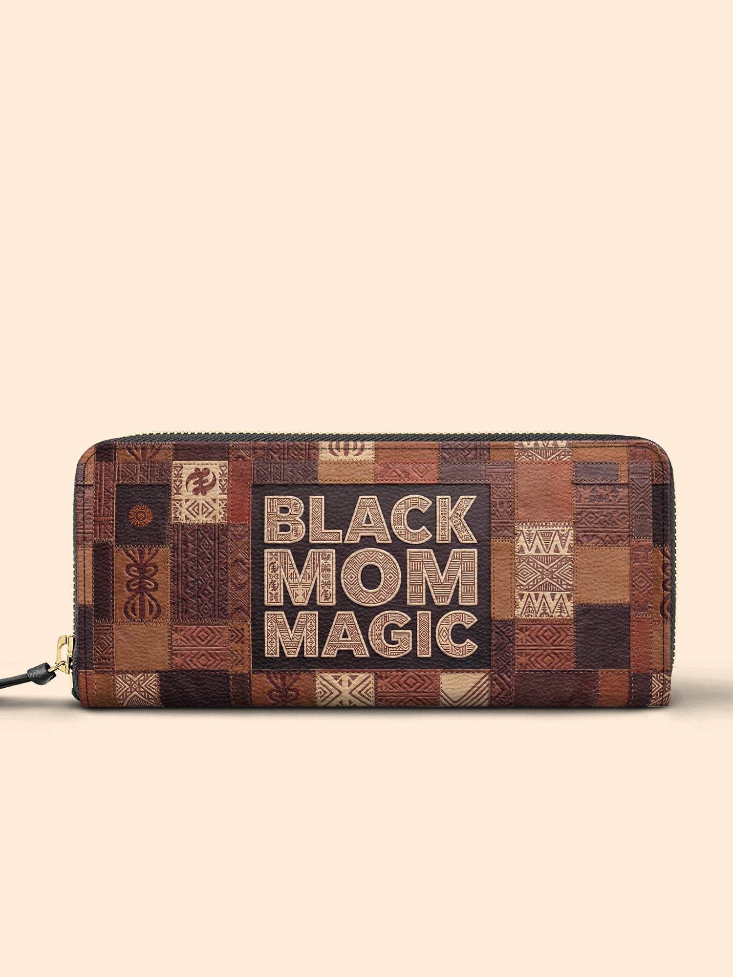Black Mom Magic Slimline Zippy Wallet QR0TD657