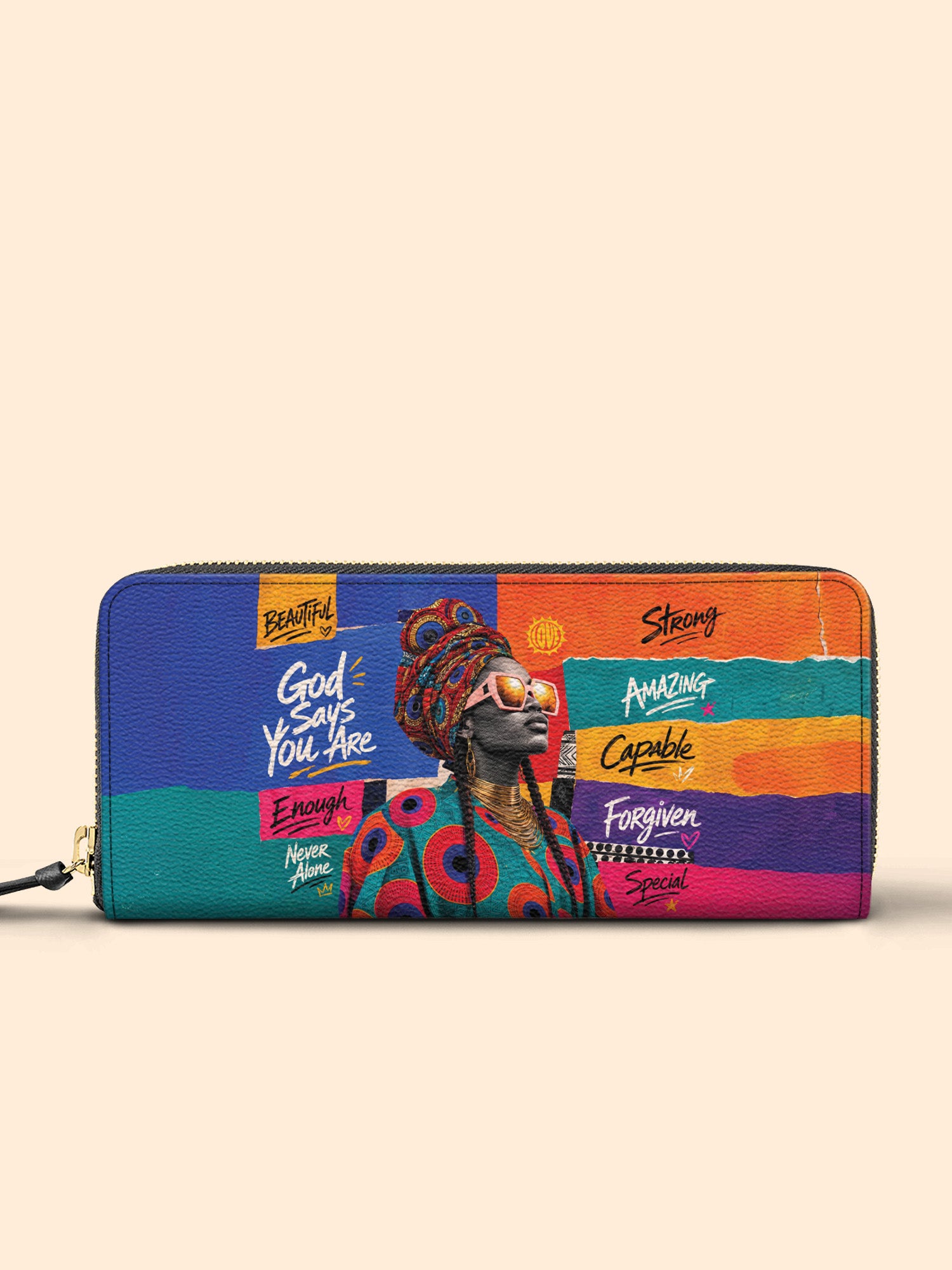 Boldly Blessed Slimline Zippy Wallet QR0TV275