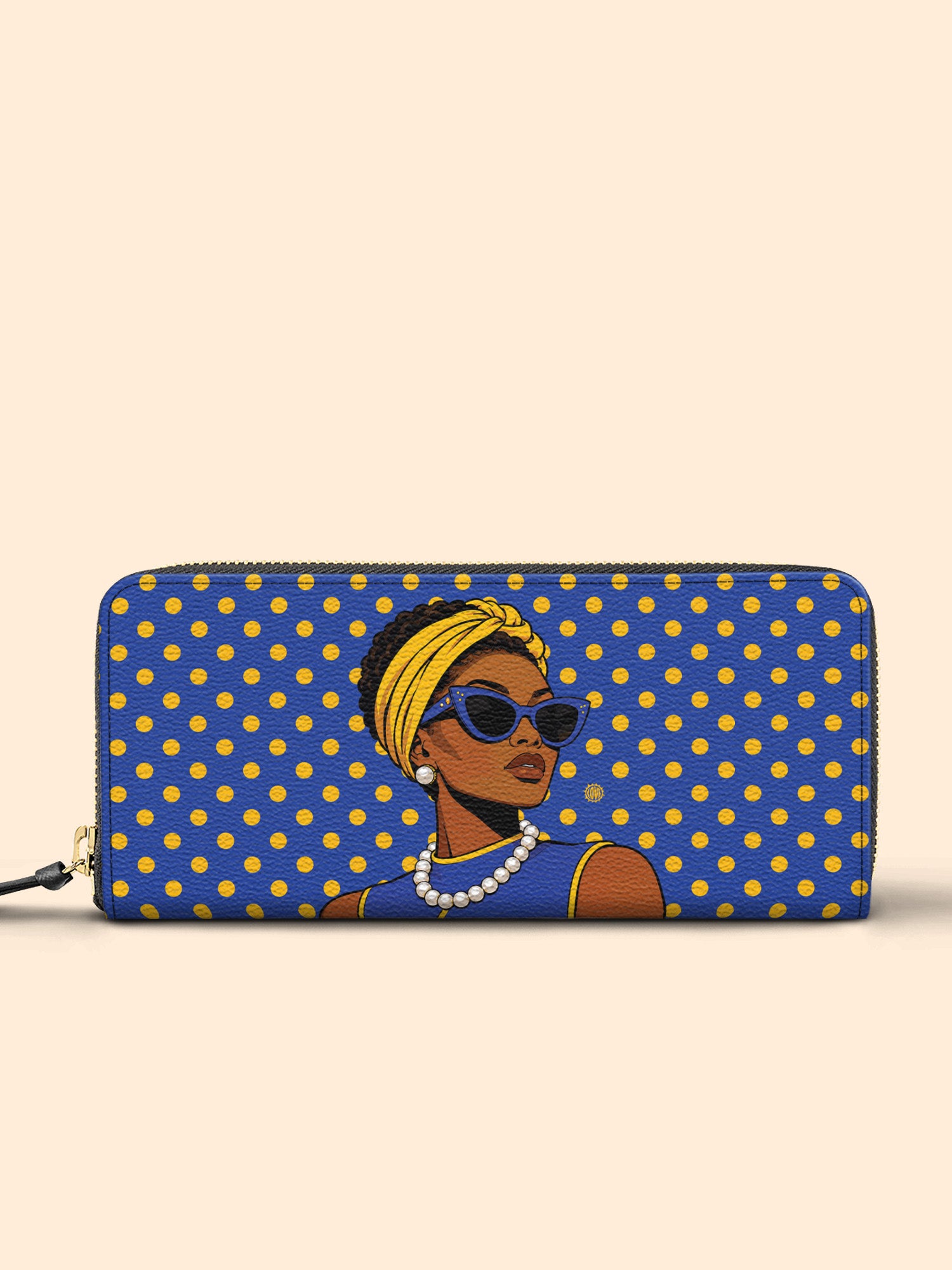 Blue Gold Legacy Slimline Zippy Wallet QR0TV286