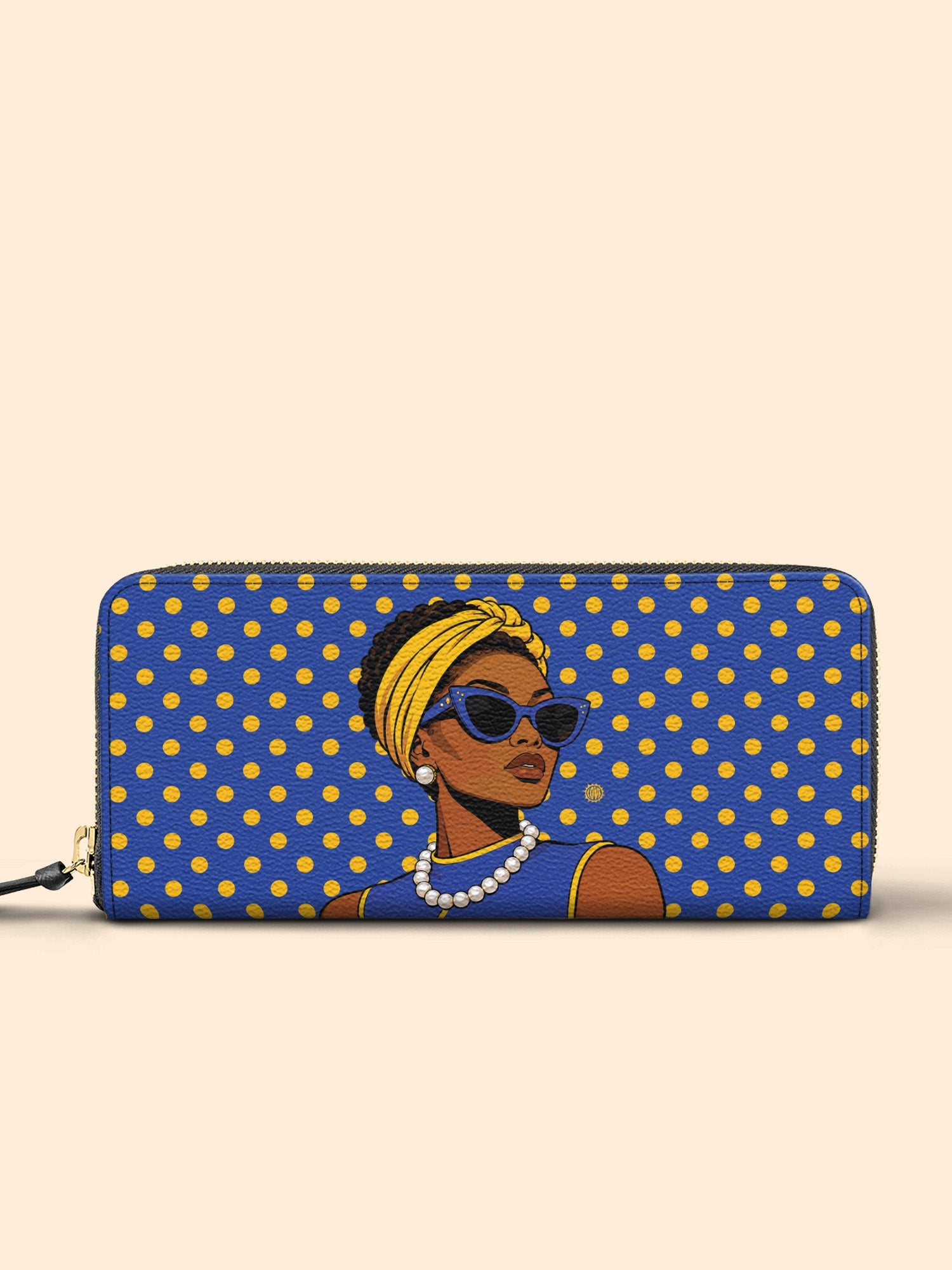 🎁 Blue Gold Legacy Slimline Zippy Wallet QR0TV286 (100% off)
